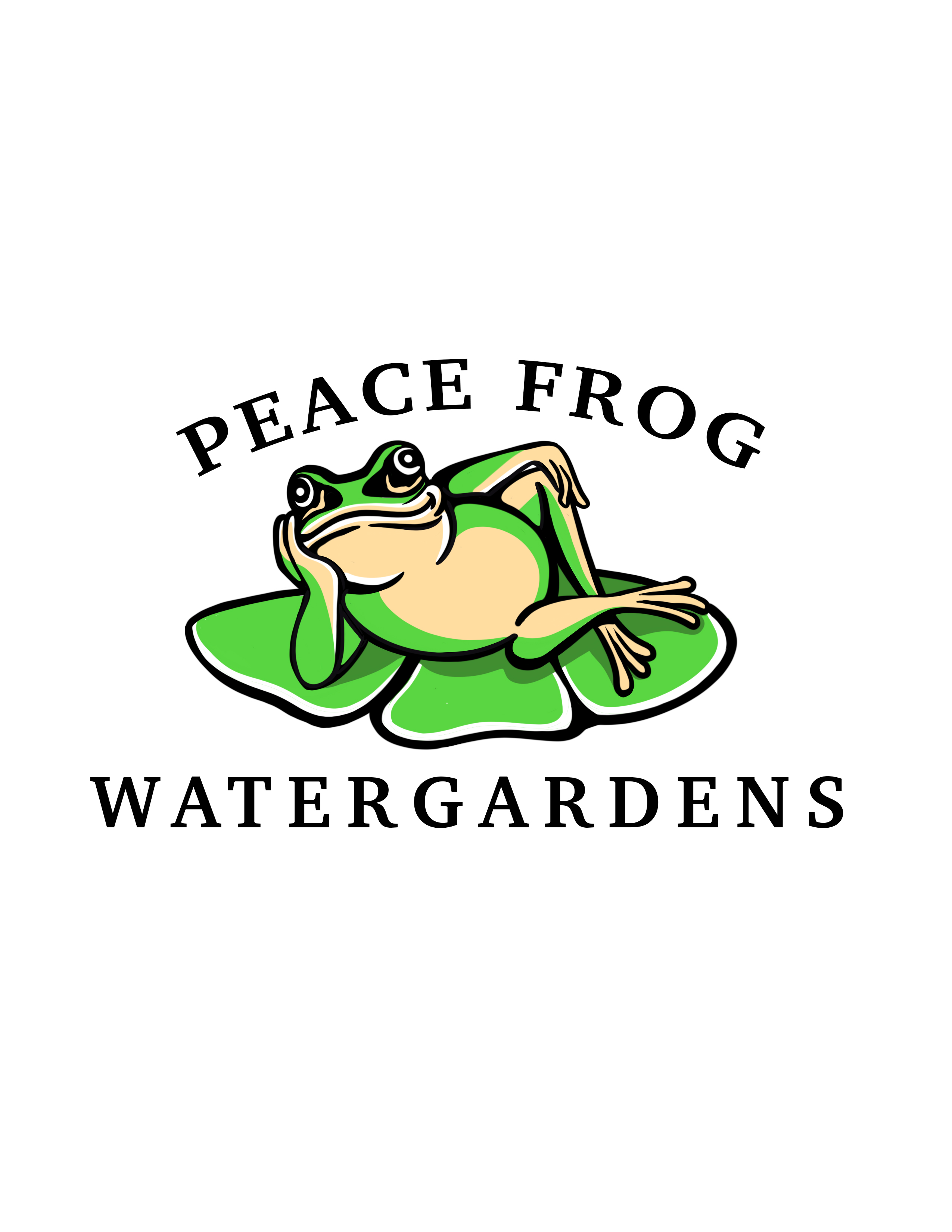 Peace Frog Water Gardens Logo